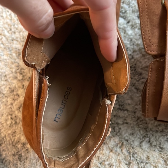 Maurice’s Suede Chestnut Wedges - Picture 9 of 9